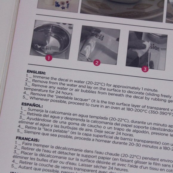 Decorprint Peelable Water Slide Craft Decals Lot DIY - Picture 5 of 5